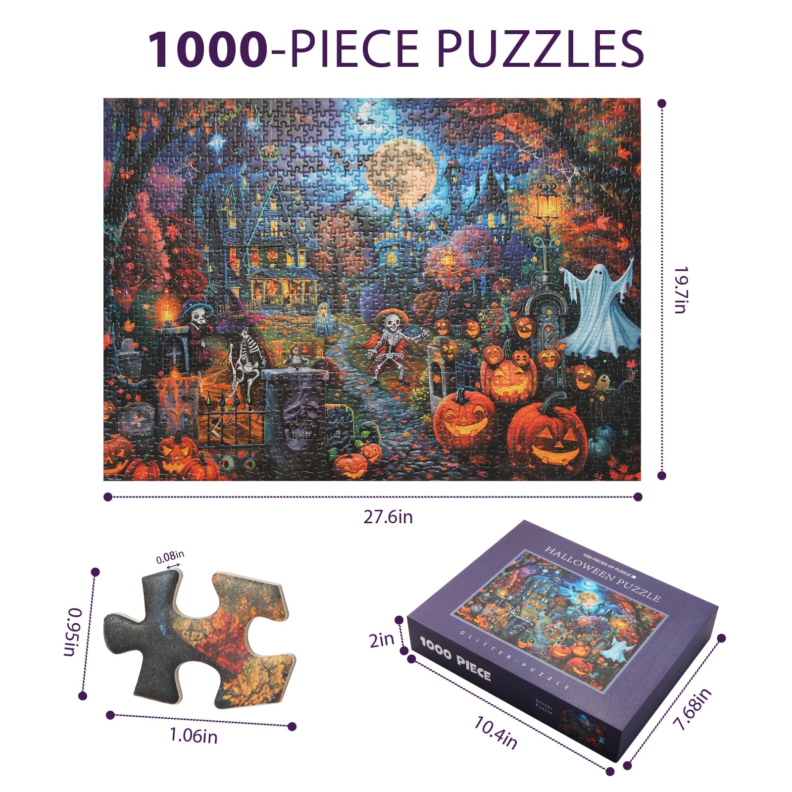 Amazon | ハロウィンジグソーパズル 1000ピース ホラーパズル 大人用